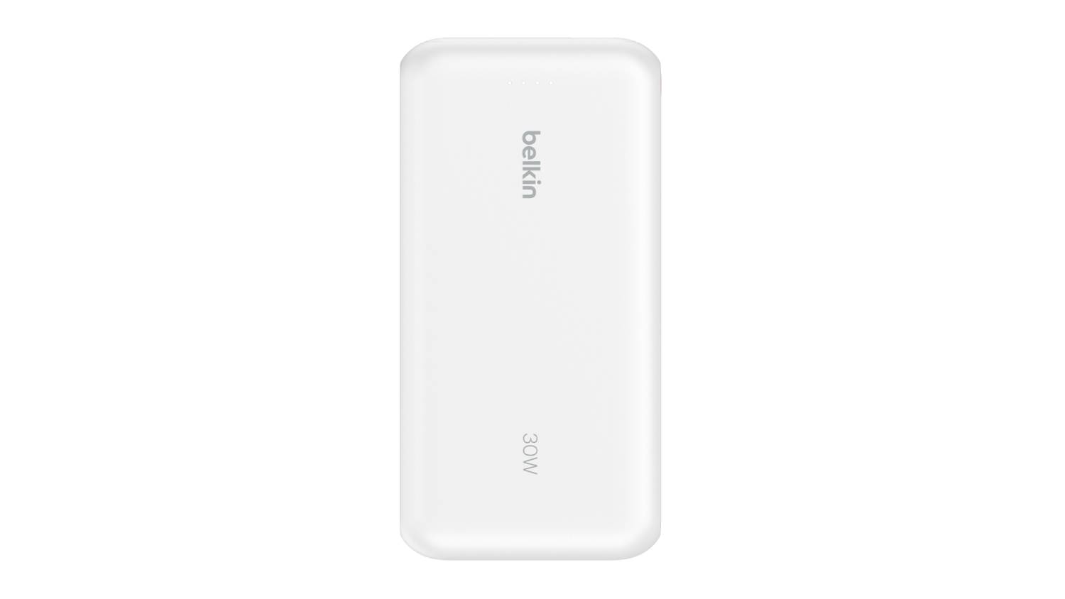 Belkin BoostCharge 20,000mAh 2-Port USB-C & USB-A Power Bank with Integrated USB-C Cable - White (BPB024fqWH)