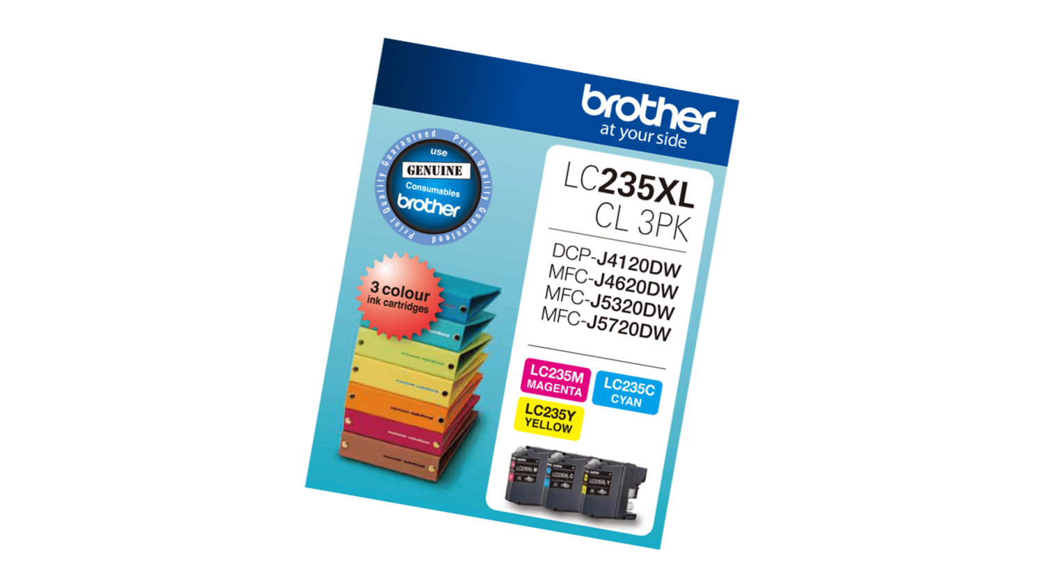 Brother Colour Printer Ink Pack 3pcs. (LC235XL)