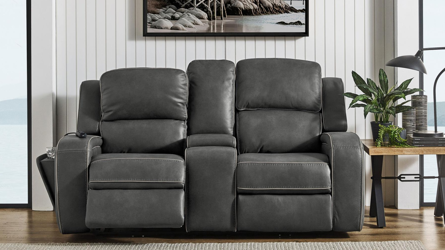 Burlington 2 Seater Fabric Electric Recliner Sofa