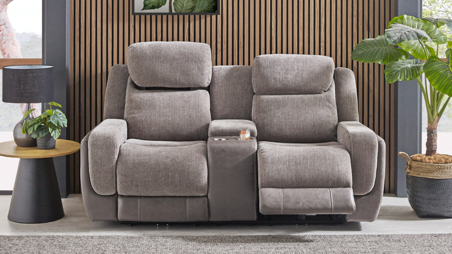 Charlie 2 Seater Fabric Electric Recliner Sofa