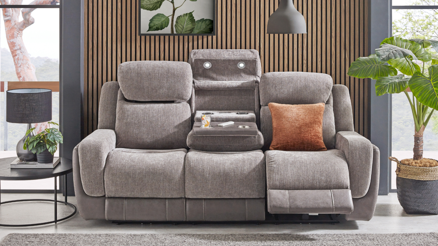 Charlie 3 Seater Fabric Electric Recliner Sofa