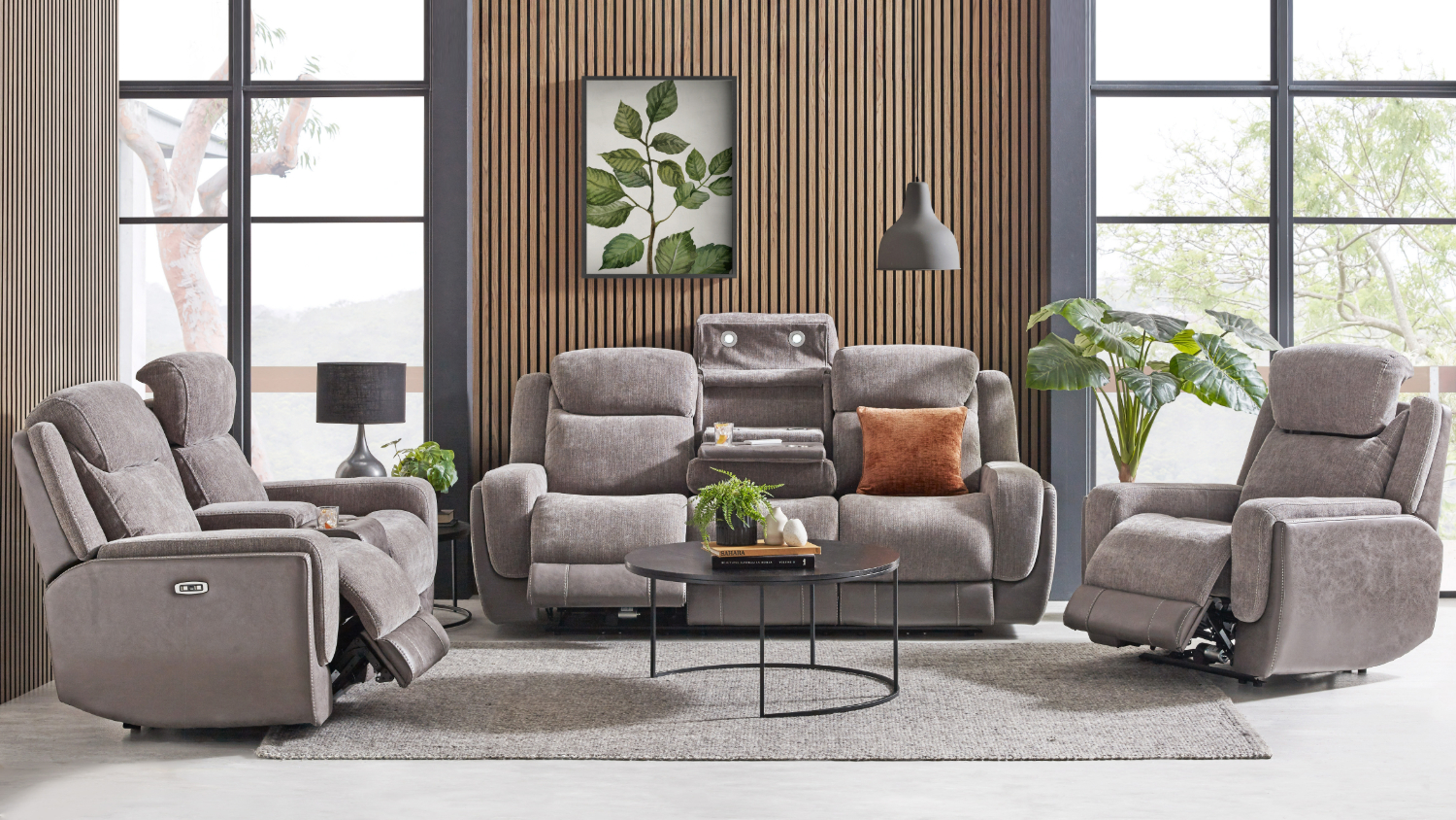 Charlie 3 Seater Fabric Electric Recliner Sofa