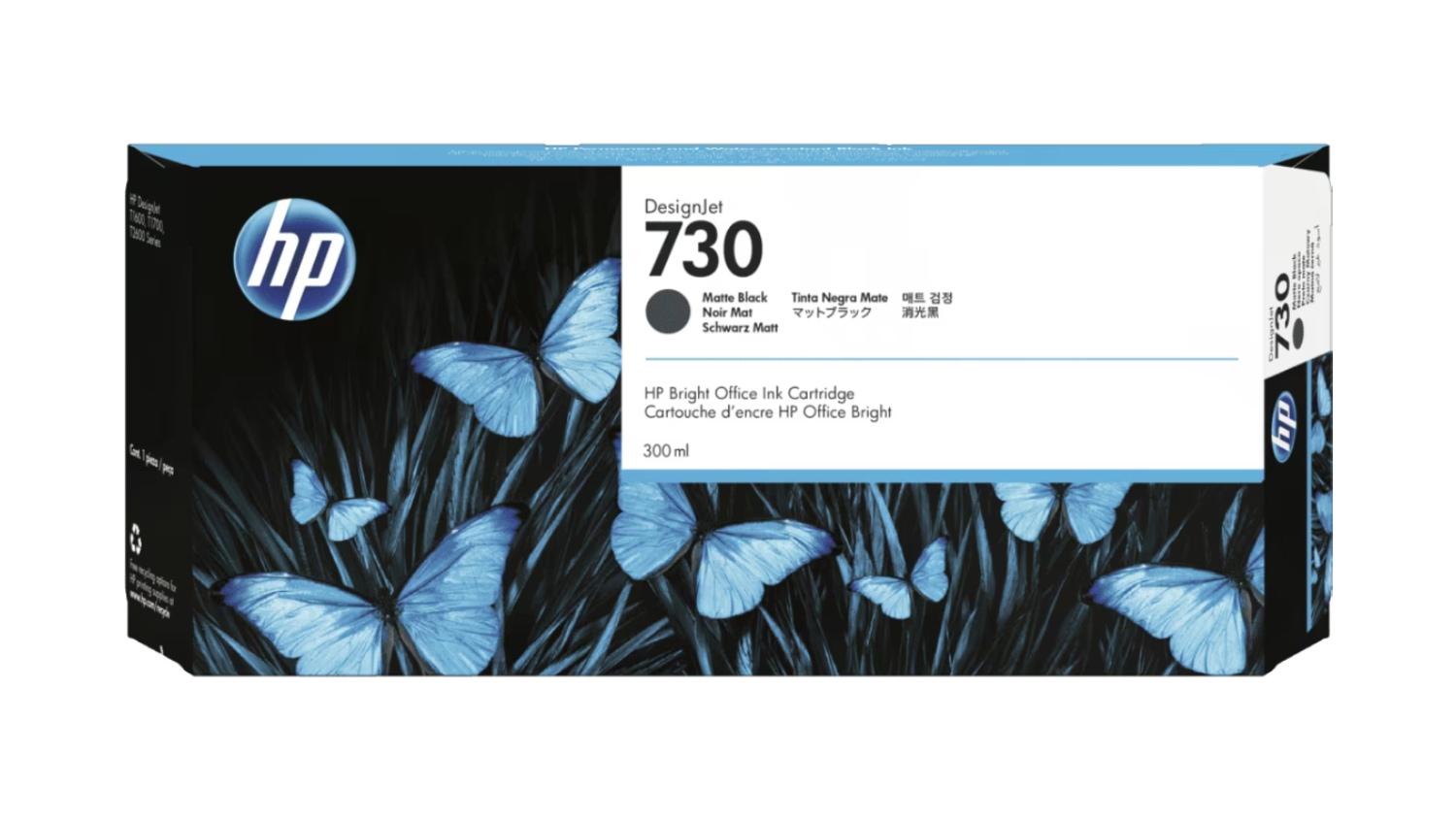 HP #730 Matte Black DesignJet Printer Ink Cartridge 300ml 3ED51A