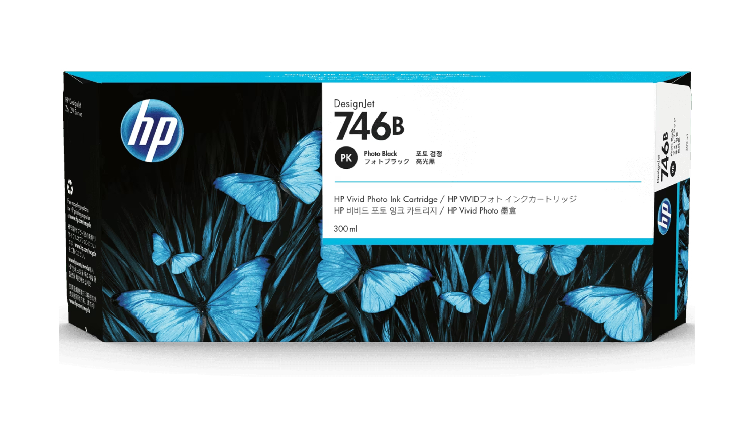 HP 746 DesignJet Printer Ink Cartridge 300ml - Photo Black (3WX35A)