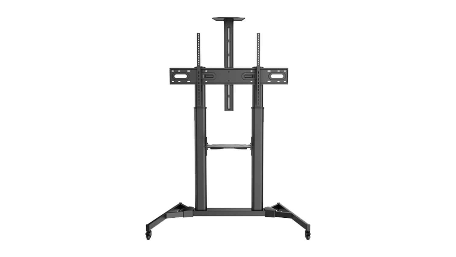 Konic Adjustable Telescopic TV Cart for 60"-100" Monitors - Black