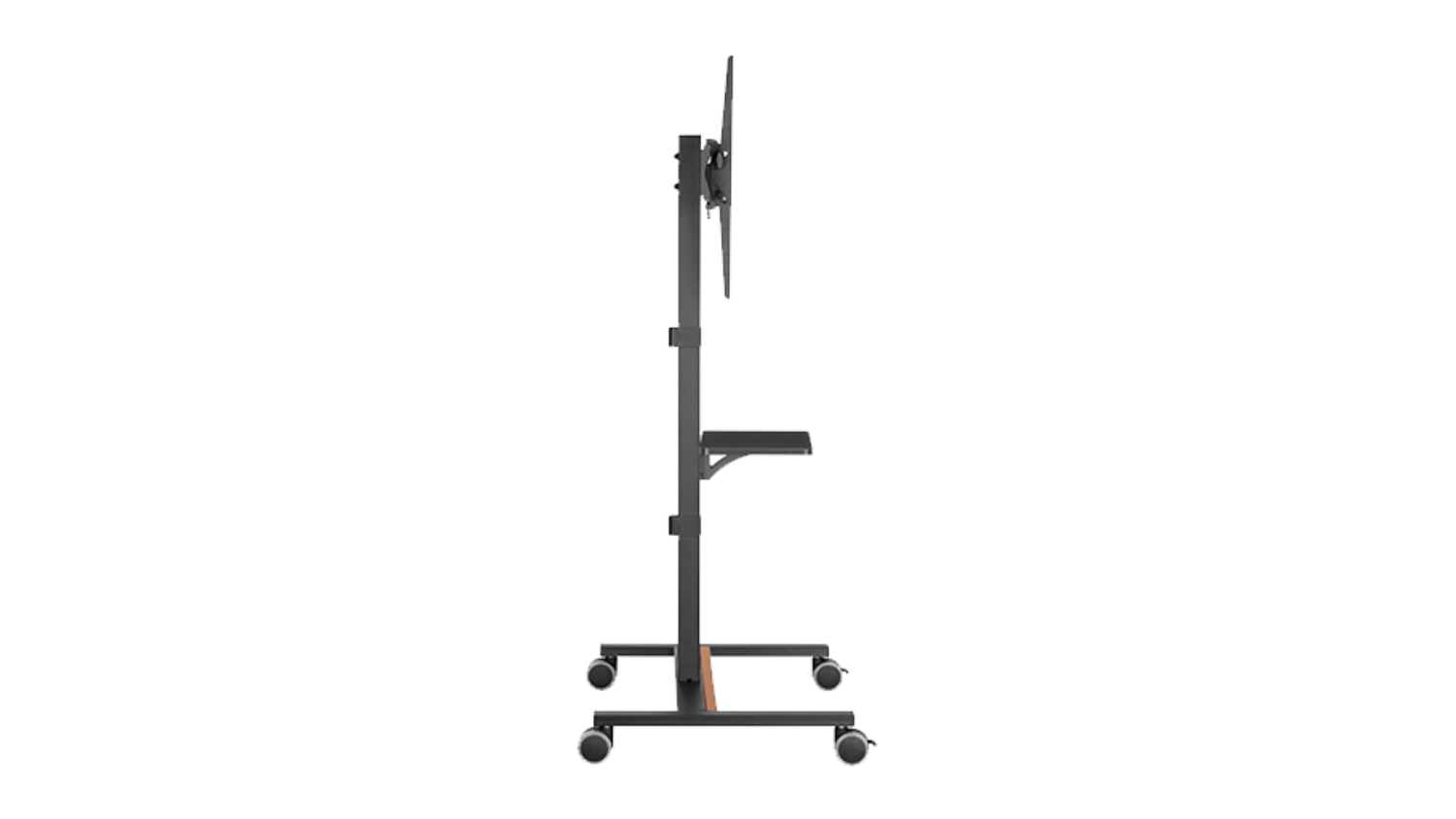 Konic Compact Mobile TV Cart with Shelf, Cable Organisation