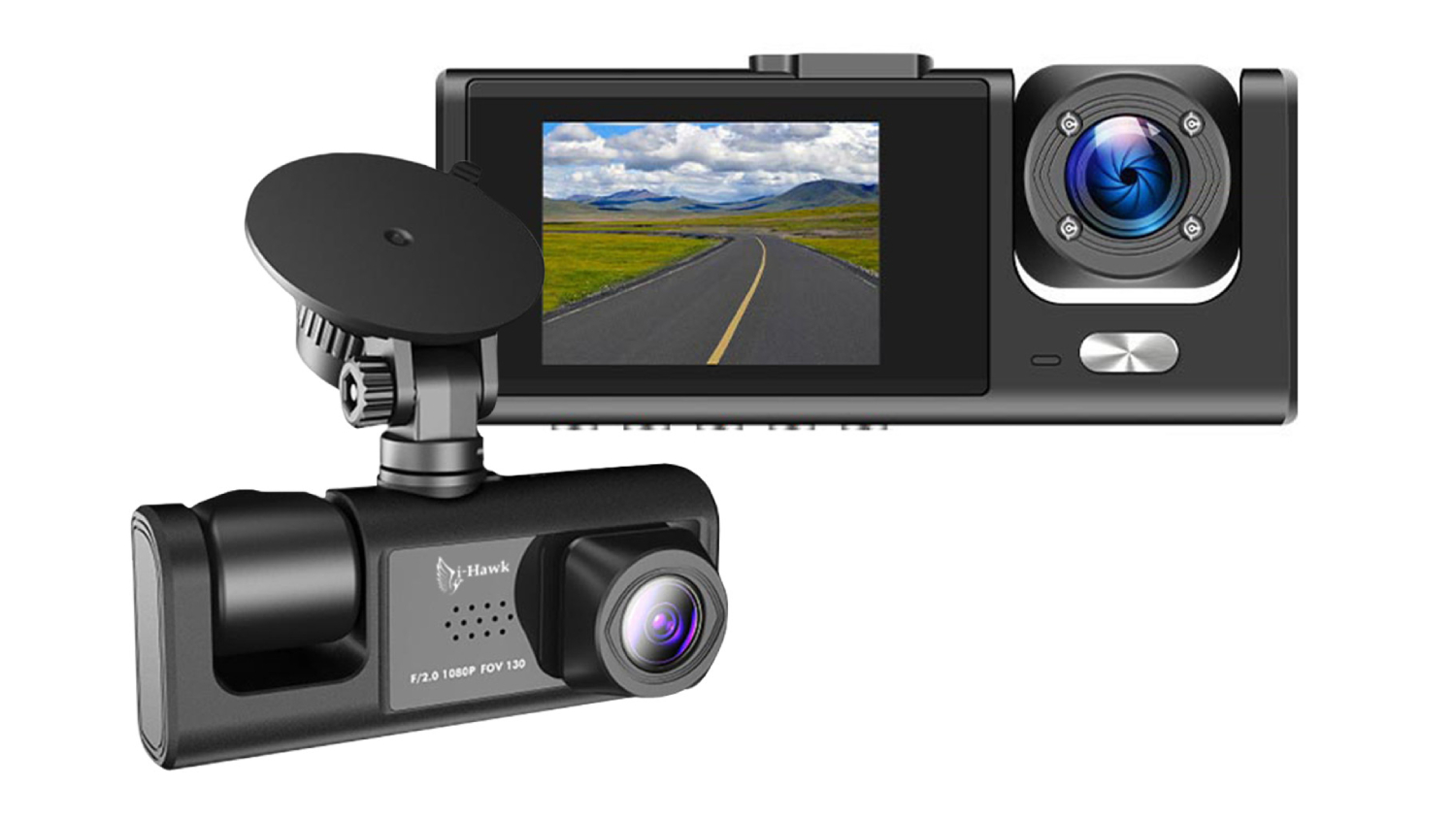 I-Hawk Defender Full HD Dual Dash Cam