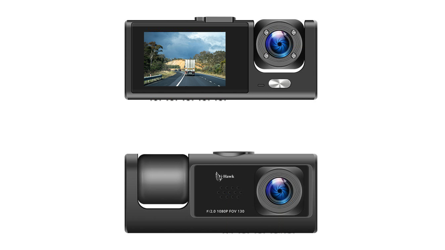 I-Hawk Defender Full HD Dual Dash Cam