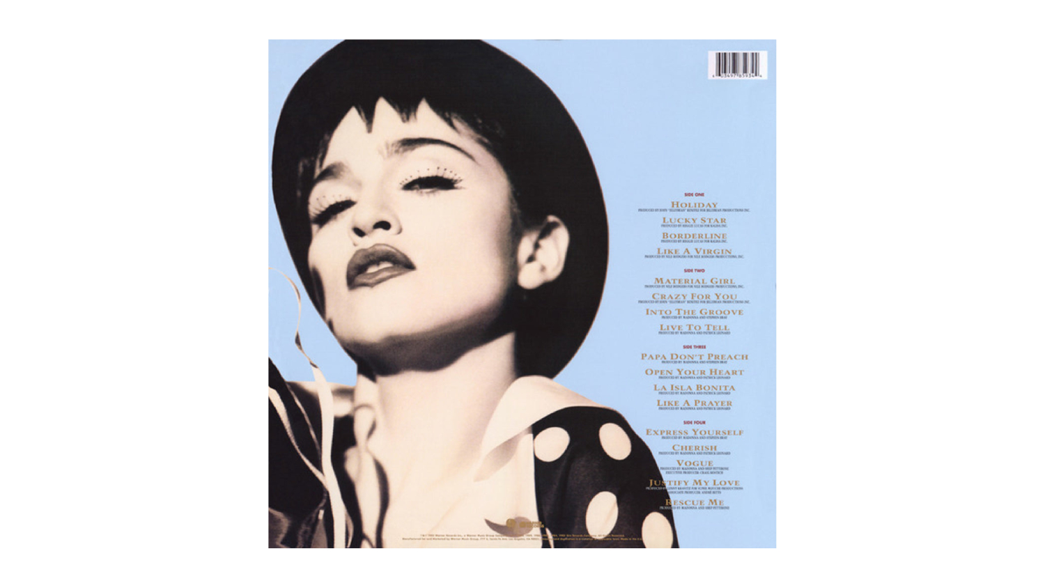 Madonna - The Immaculate Collection Vinyl Album