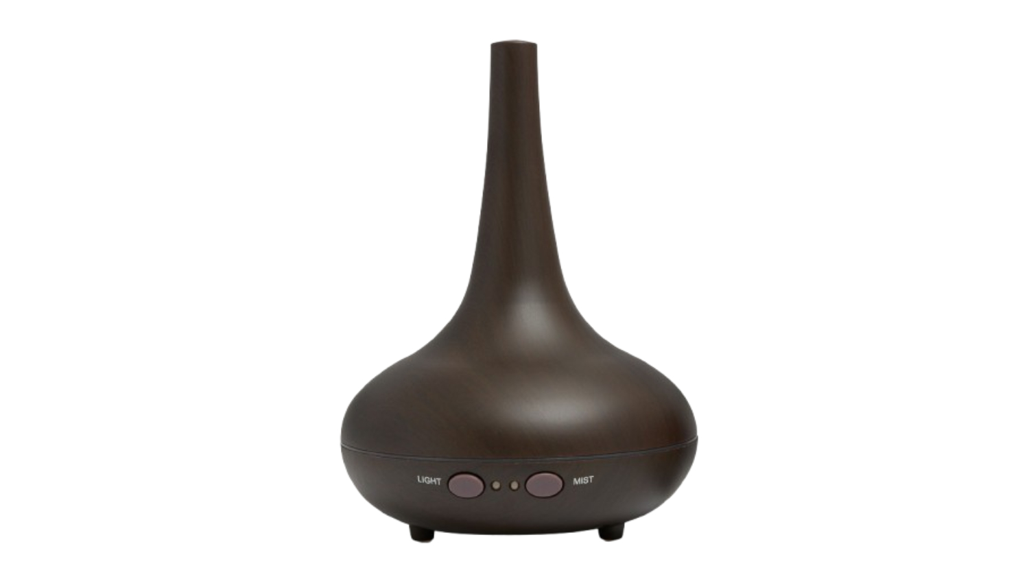 Milano Essential Oil Diffuser and Humidifier with LED Lighting - Dark Wood Grain