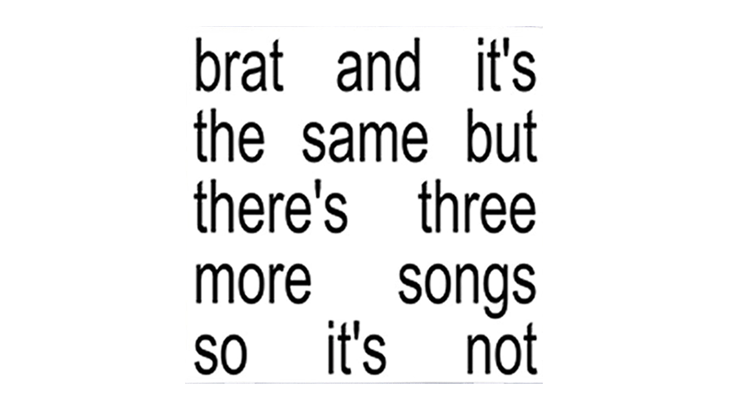 Charli XCX - Brat and It's The Same but There's Three More Songs So It's Not Vinyl Album