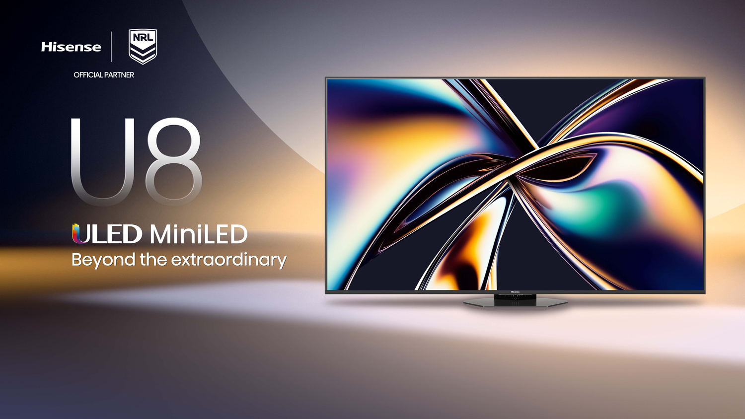 Hisense 85" U8QNZ Smart 4K QLED Mini-LED TV (2025) with VIDAA U9 OS