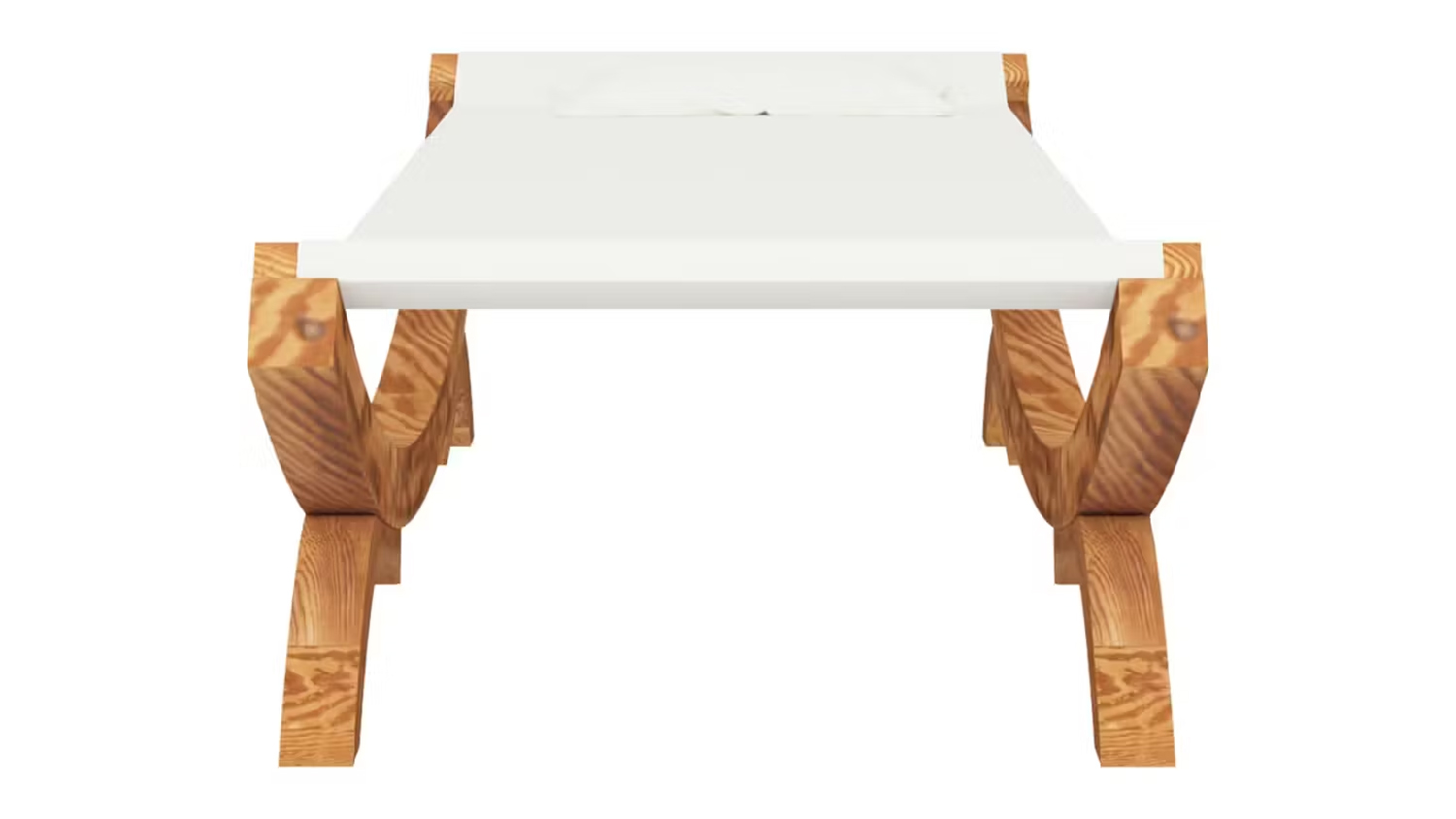 NNEVL Solid Wood Frame Hammock 100 x 188.5 x 44cm - Cream