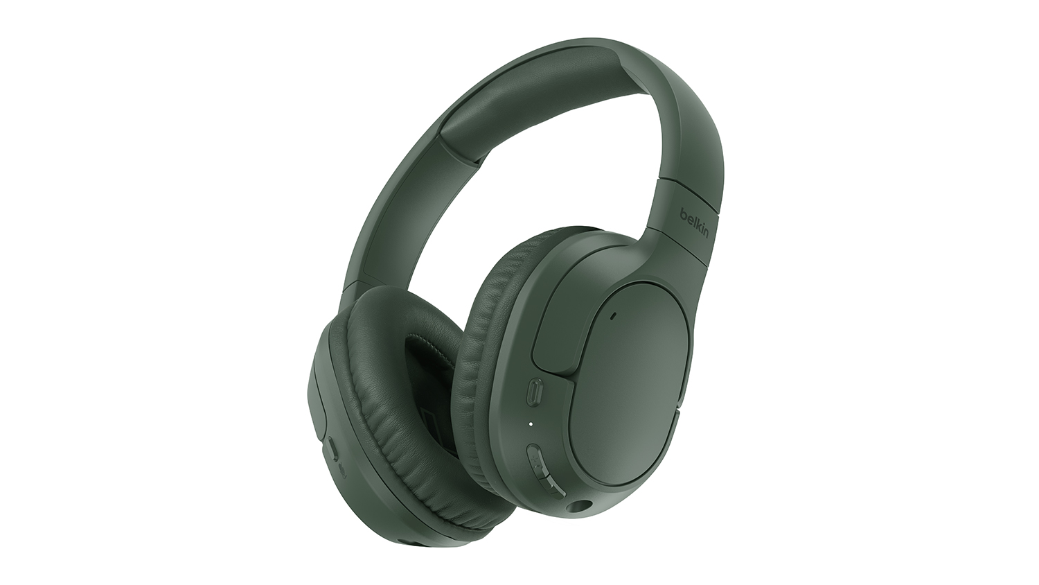Belkin SoundForm Surround Wireless Over-Ear Headphones - Olive (AUD009fqOL)