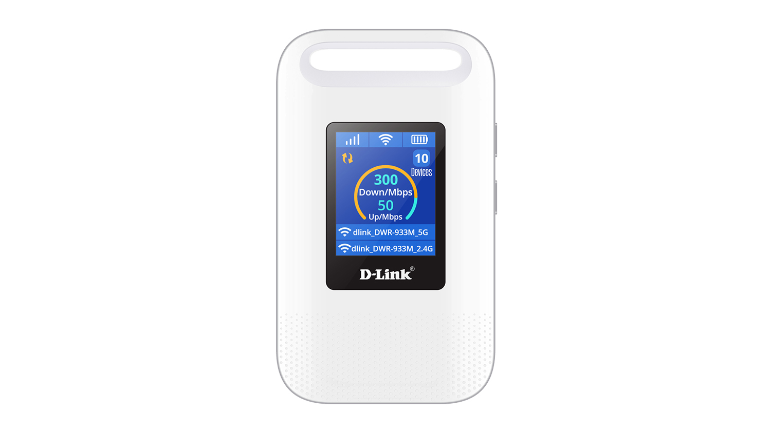 D-Link DWR-933M 4G LTE Cat 6 Dual-Band Wi-Fi 6 Hotspot with 1.7" Display - White