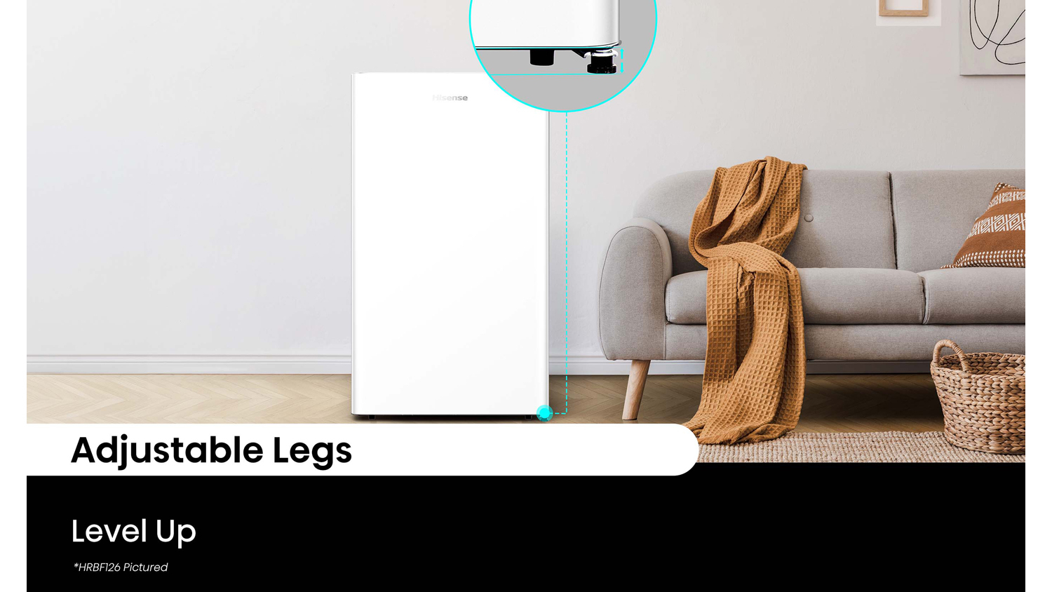 Hisense 124L Bar Fridge - Black (HRBF126B)