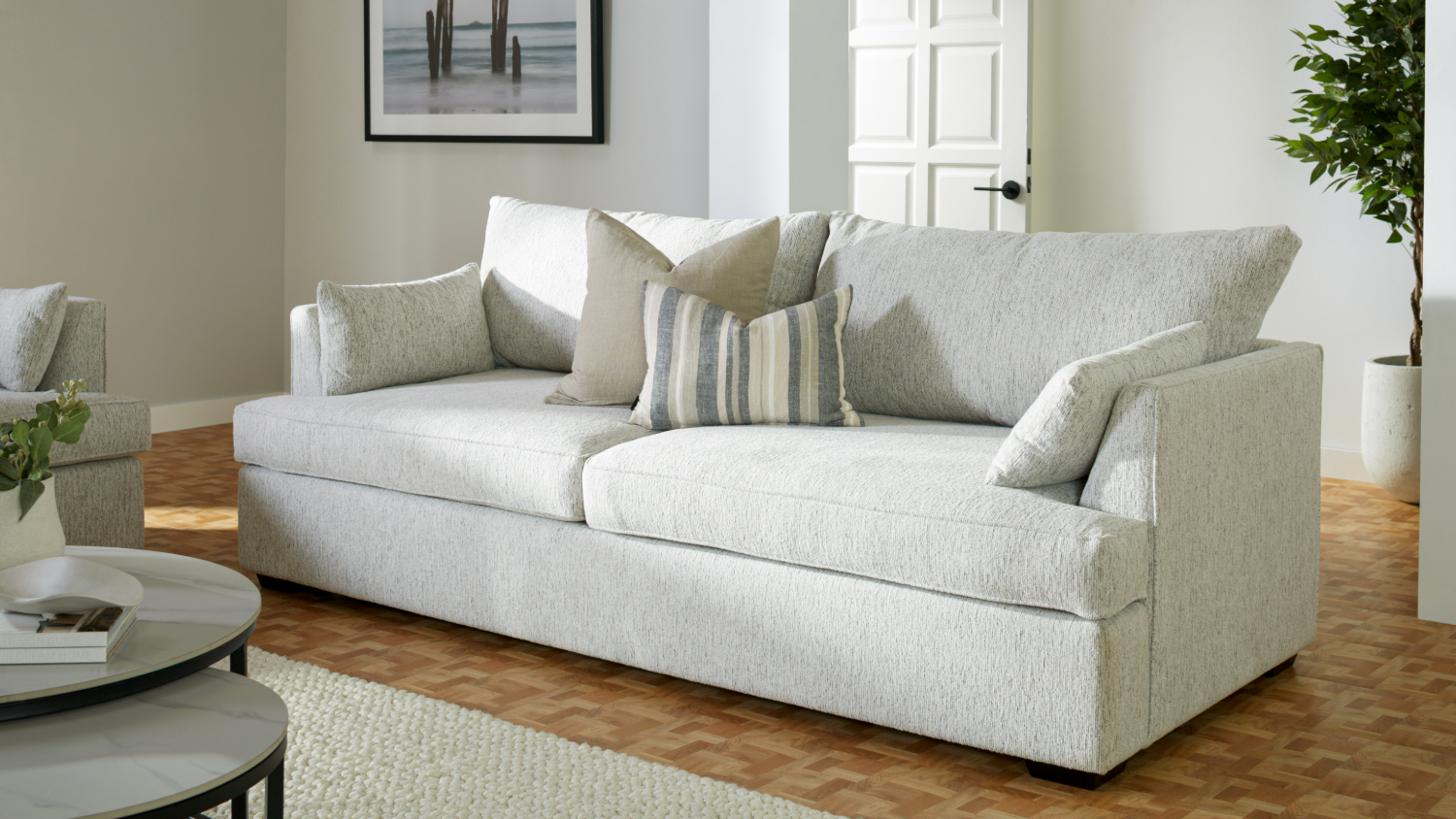 Aria 3 Seater Fabric Sofa