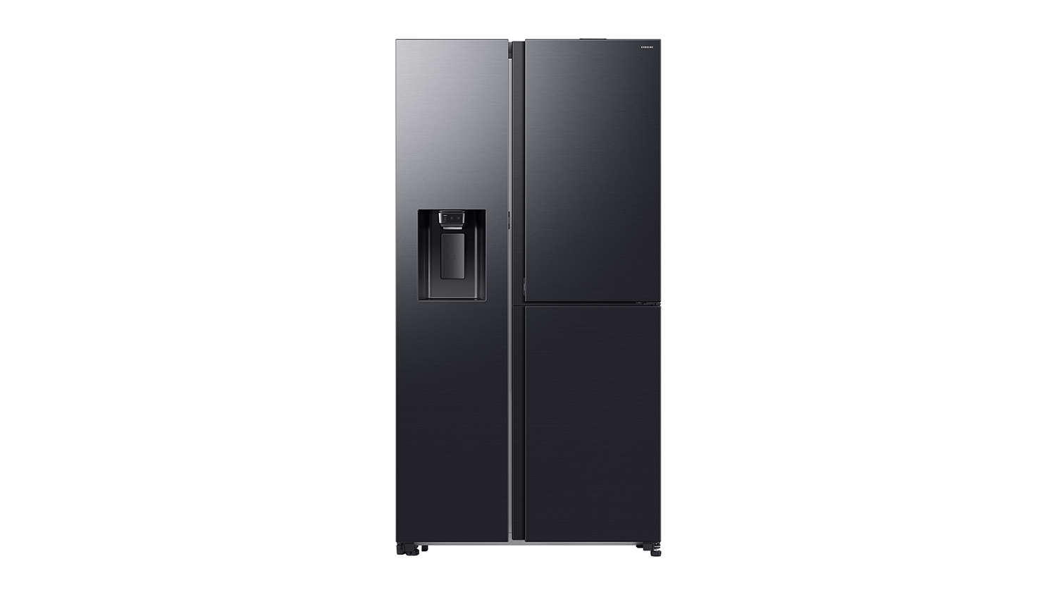 Samsung 627L Side-by-Side Fridge Freezer with Ice & Water Dispenser - Dark Stainless (RS80F64G4FSA)