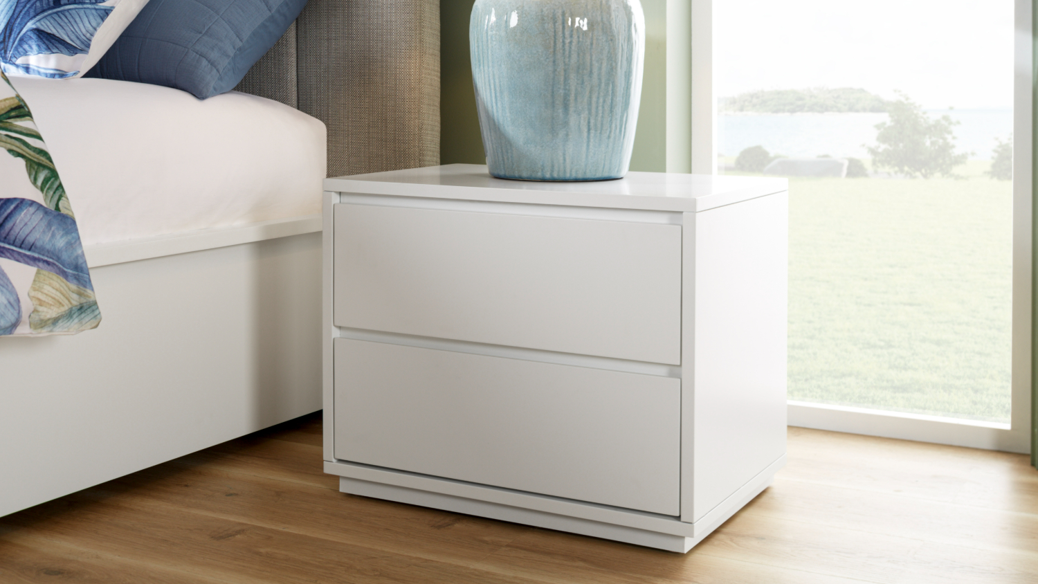 Capri 2 Drawer Bedside Table