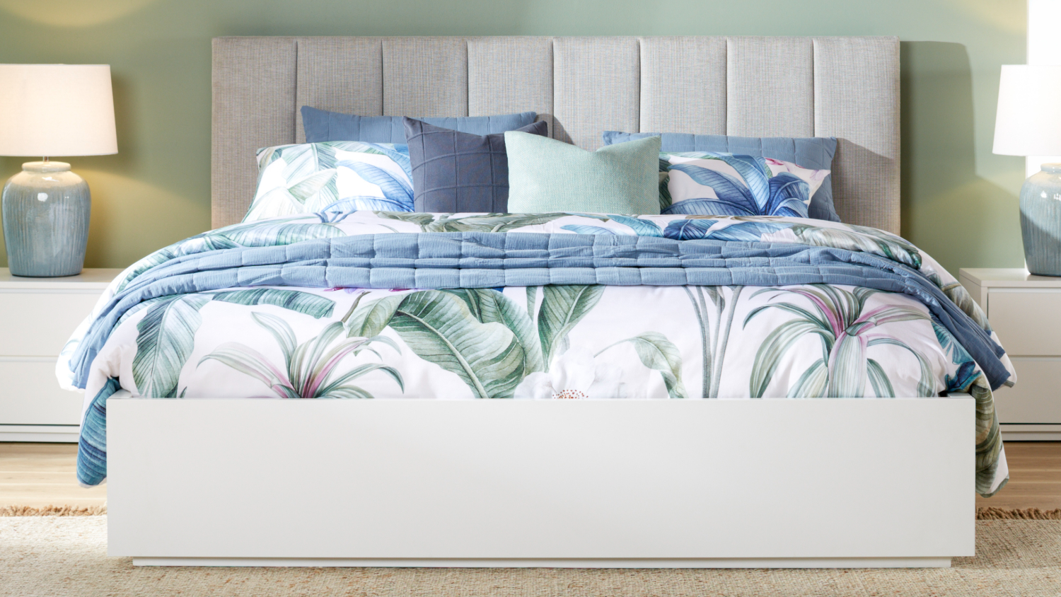 Capri King Upholstered Headboard