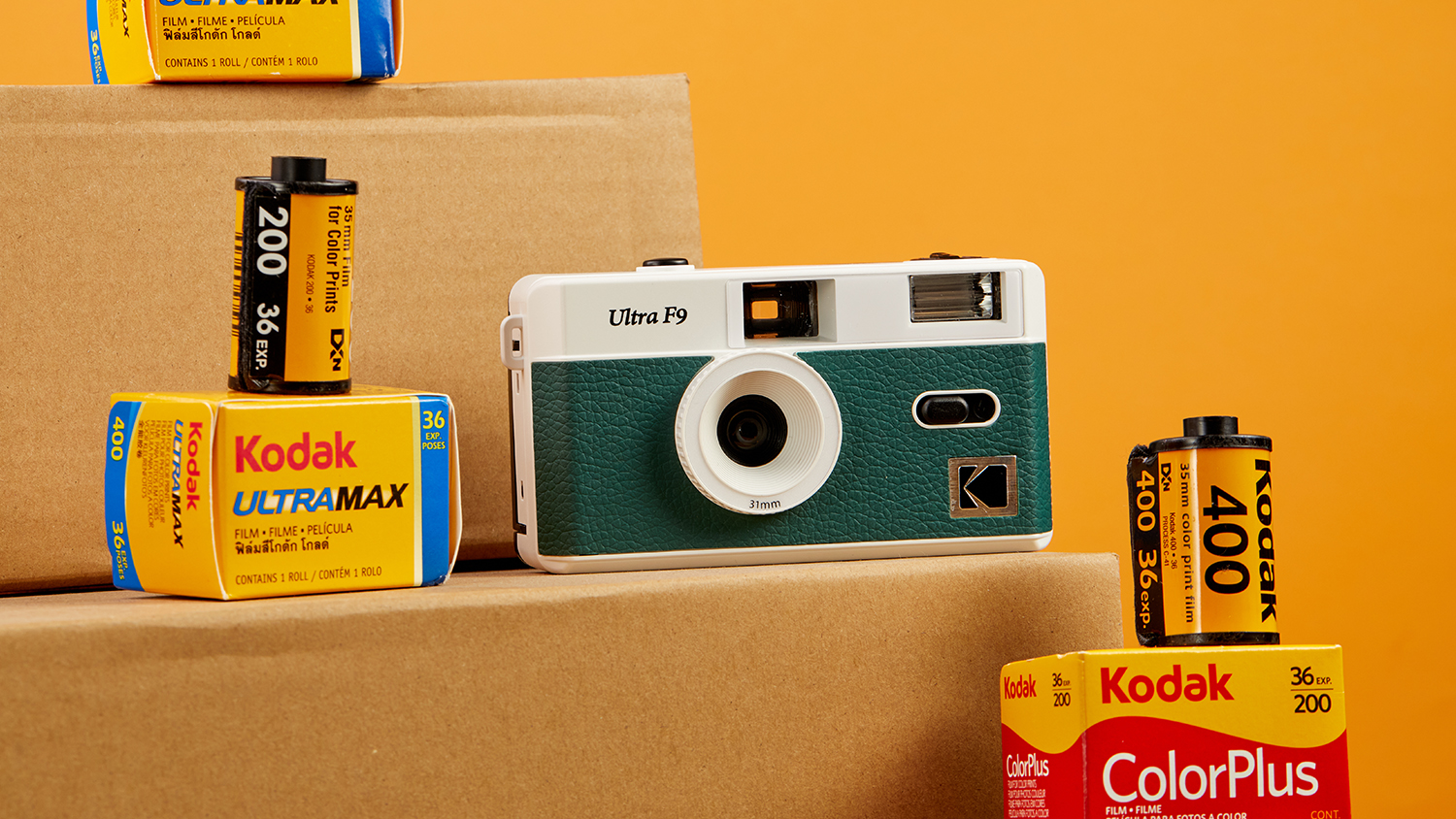 Kodak Ultra F9 Reusable Film Camera Green/White Harvey Norman - Main Image