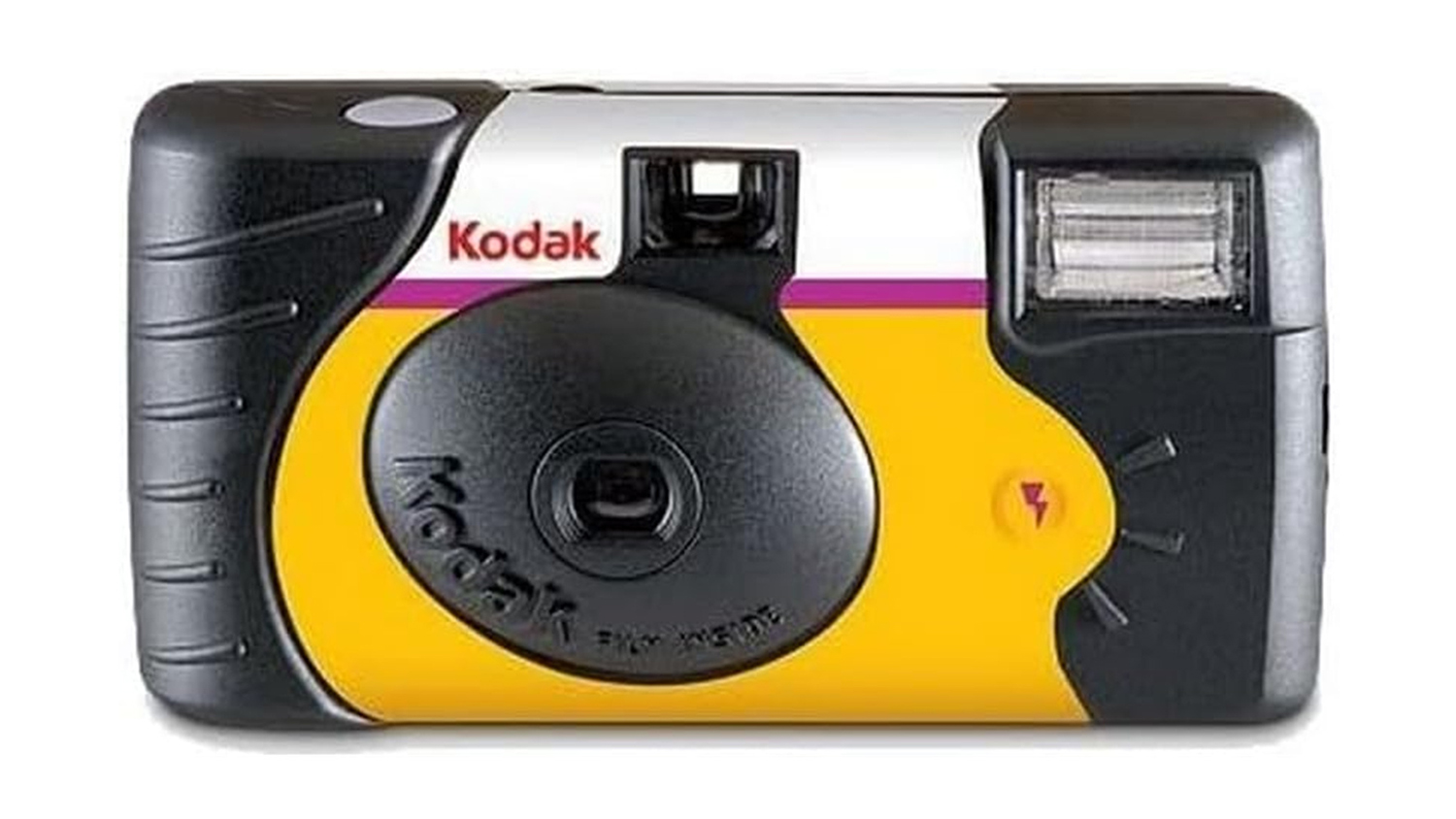 Kodak Disposable Film Camera with Power Flash - Black/Yellow (39 Exposures)