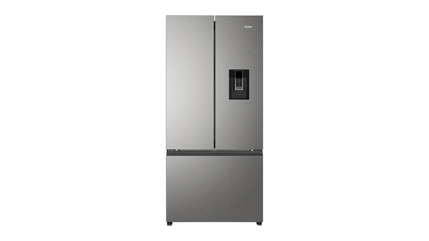 Haier 509L French Door Fridge Freezer with Water Dispenser - Satina (HRF510FHS)