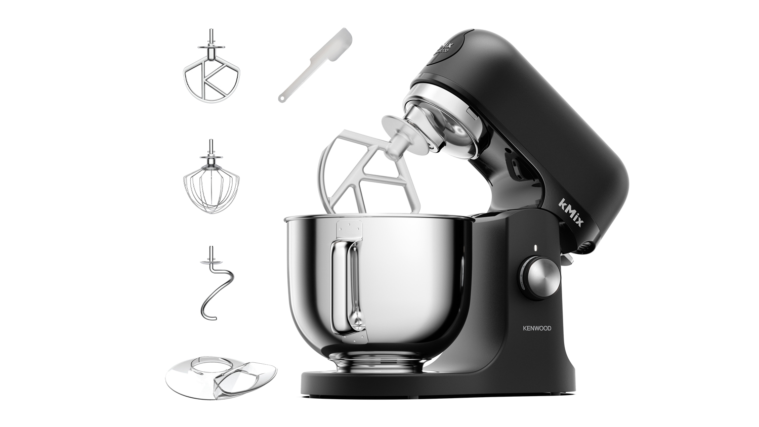 Kenwood kMix Sleek 5L Stand Mixer - Black (KMX751ABK)