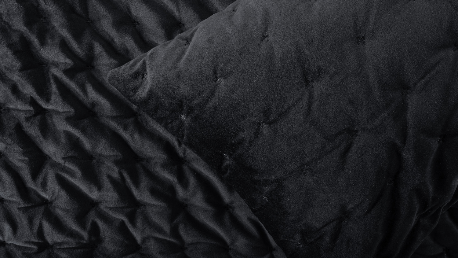 Zephyr Black Coverlet Set by L'Avenue