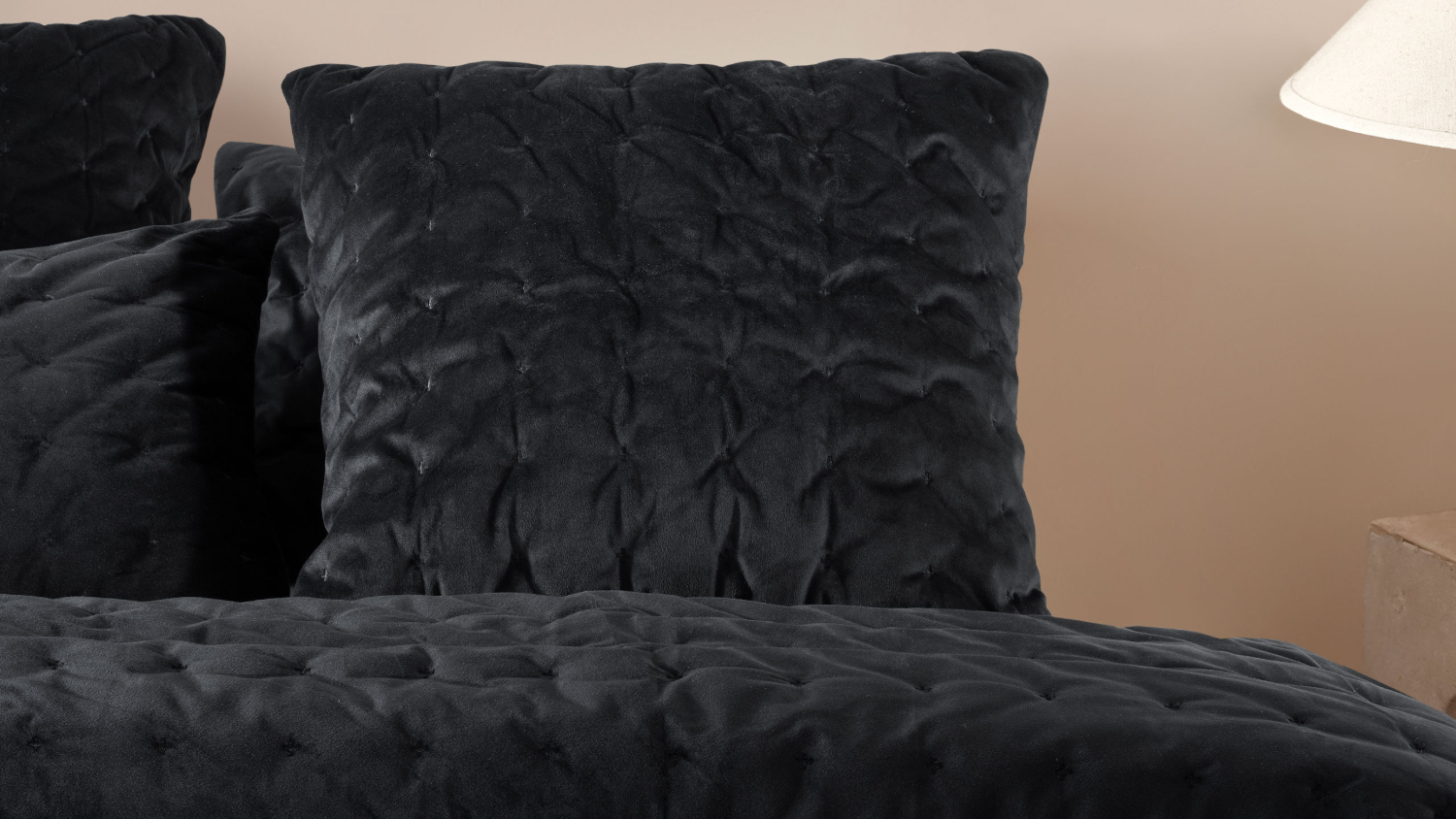 Zephyr Black European Pillowcase by L'Avenue