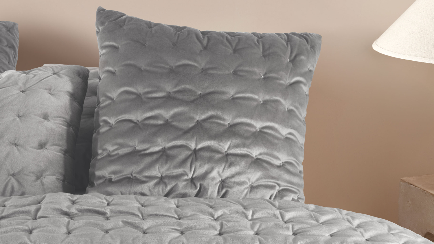 Zephyr Grey European Pillowcase by L'Avenue