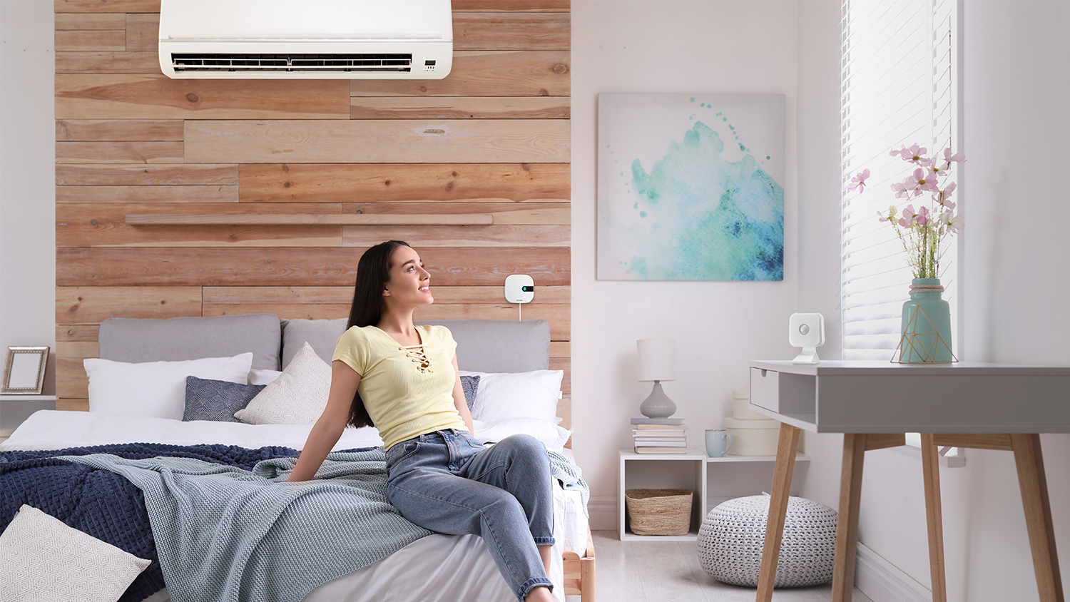 Sensibo Air Wi-Fi Controller for Heat Pump/Room Sensor - White (SEN-AIR-BDL-01)