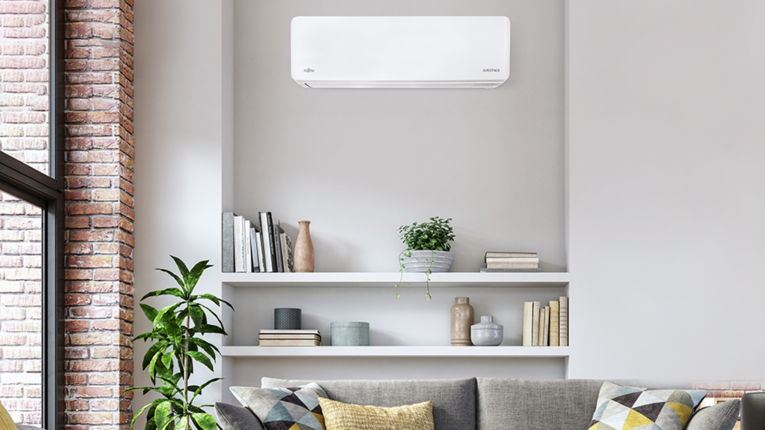 Fujitsu Heat Pump Air Conditioner Package - Wall Console - 2.8 kW Heat | 2.0 kW Cool