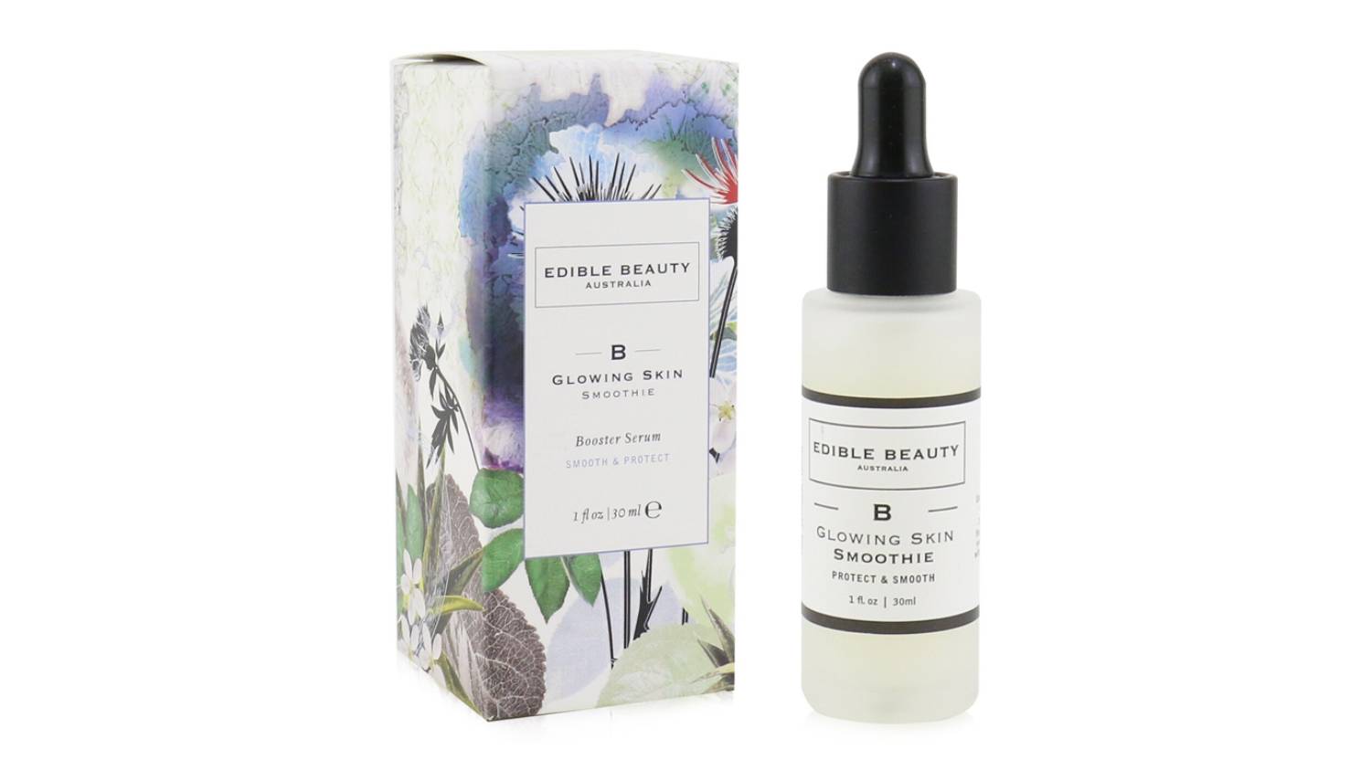 Edible Beauty B- Glowing Skin Smoothie Booster Serum - Protect and Smooth - 30ml/1oz