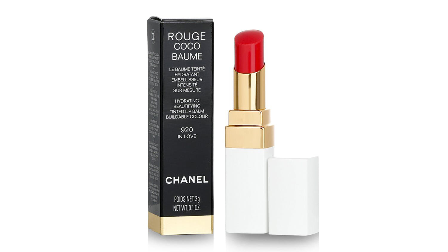 Chanel Rouge Coco Baume Hydrating Beautifying Tinted Lip Balm - # 920 In Love - 3g/0.1oz