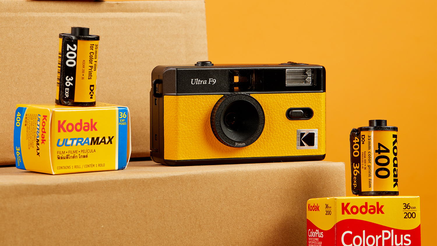 Kodak Ultra F9 Reusable Film Camera - Yellow