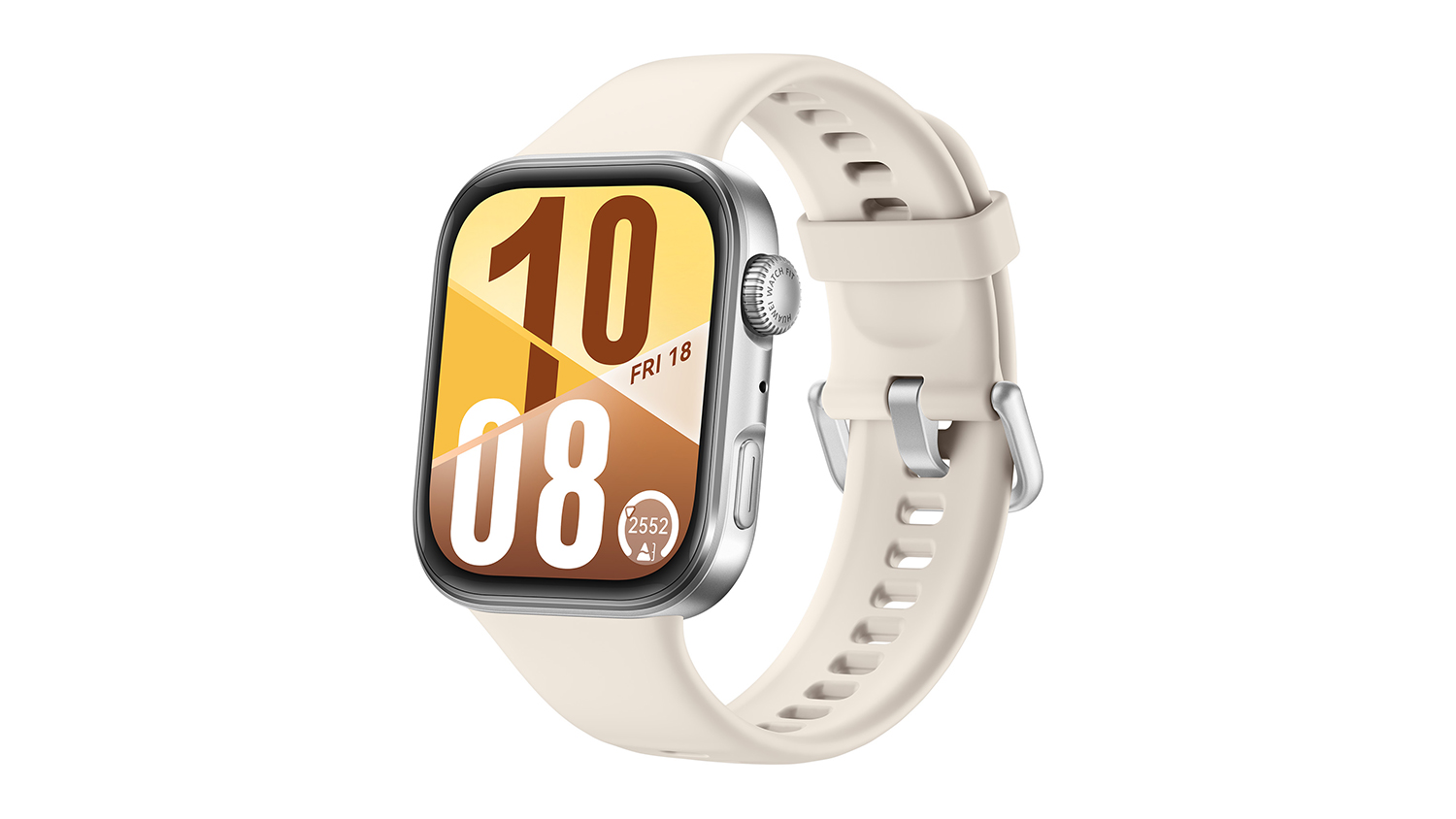 Huawei Watch Fit 4 Smartwatch - Aluminium Alloy Case with White Fluoroelastomer Strap (GPS, Bluetooth)