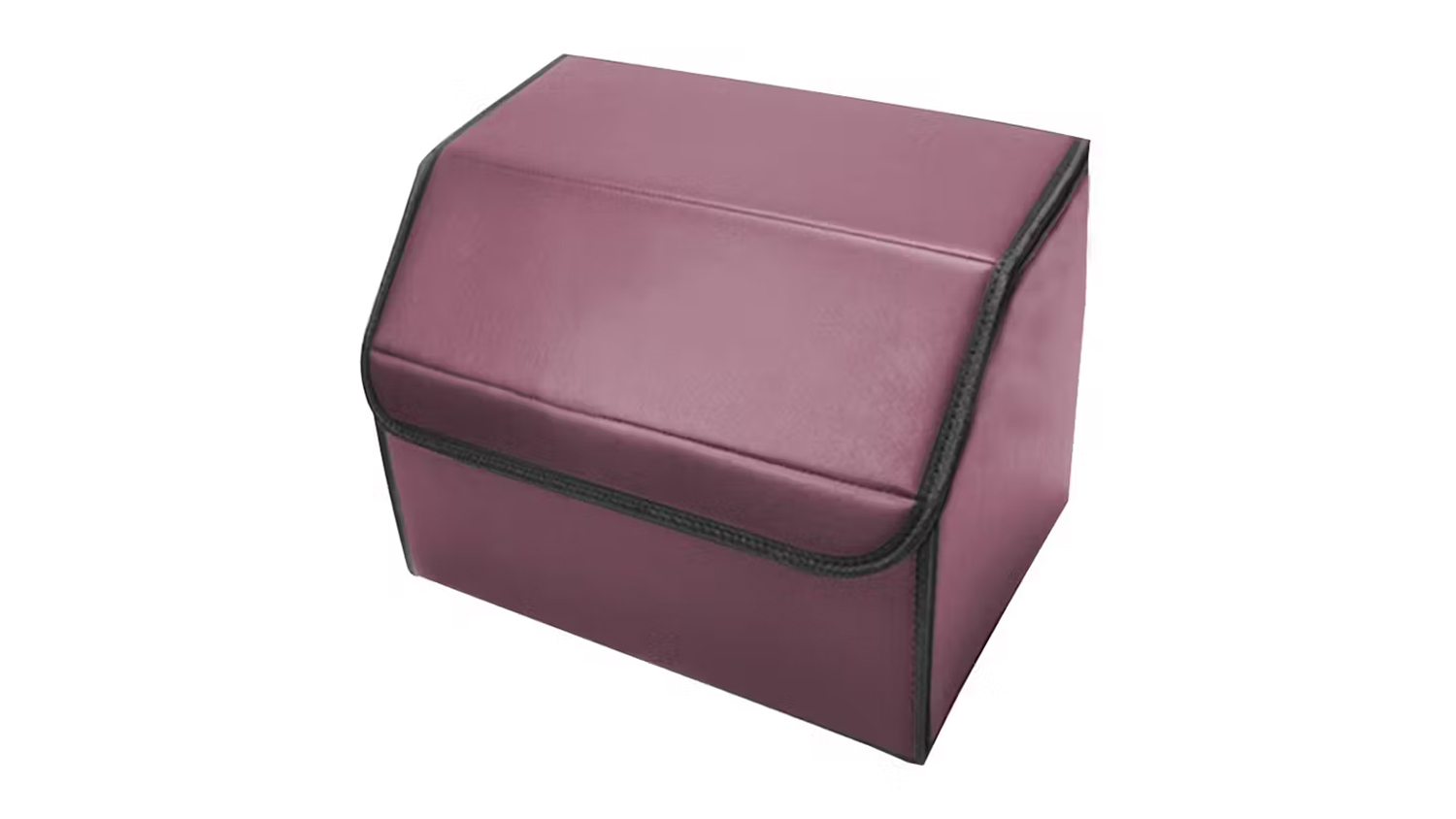 Soga Leather Car Boot Storage Box Small - Red