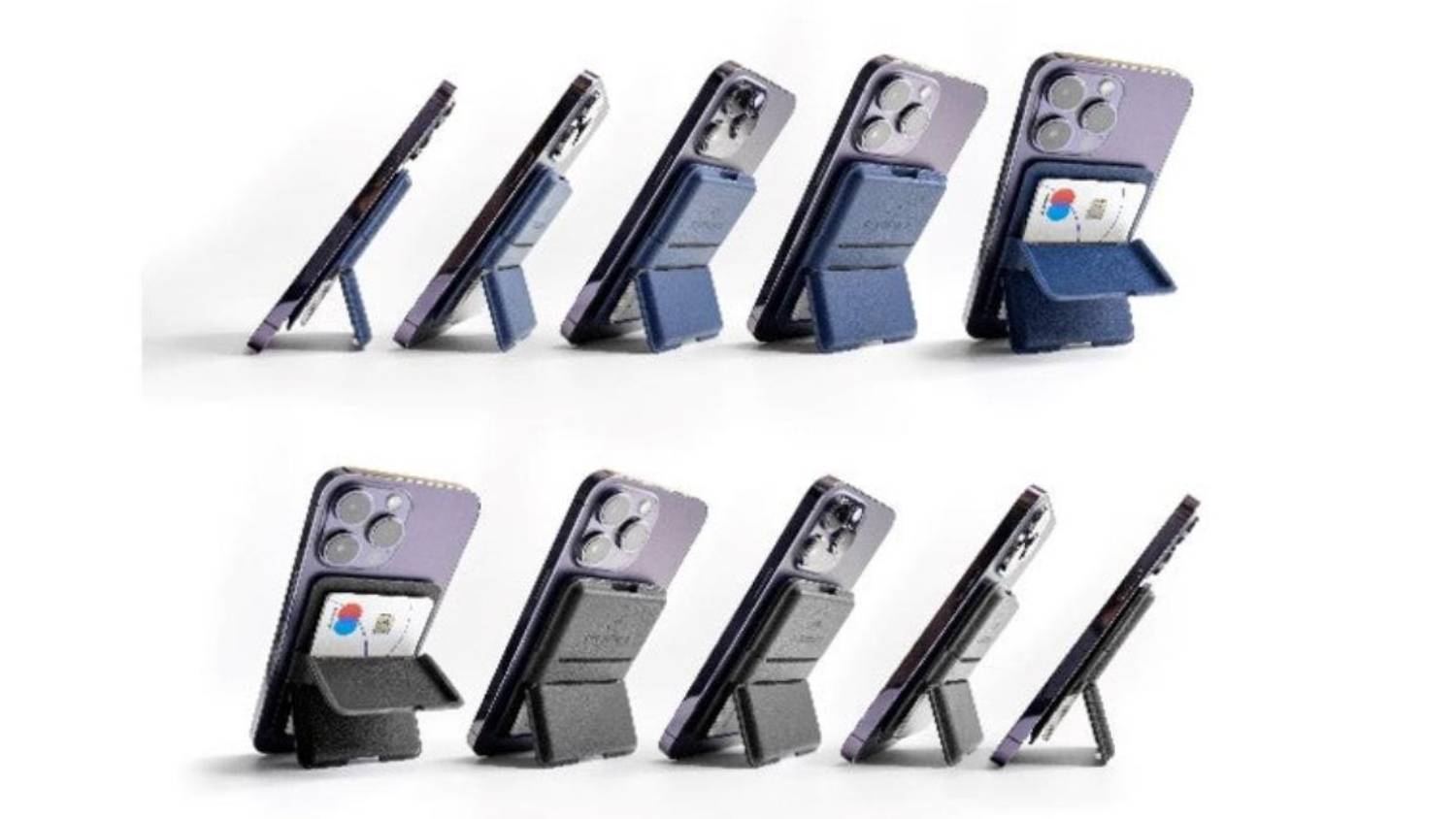 C-secure MagSafe Card Wallet Phone Attachment - Black