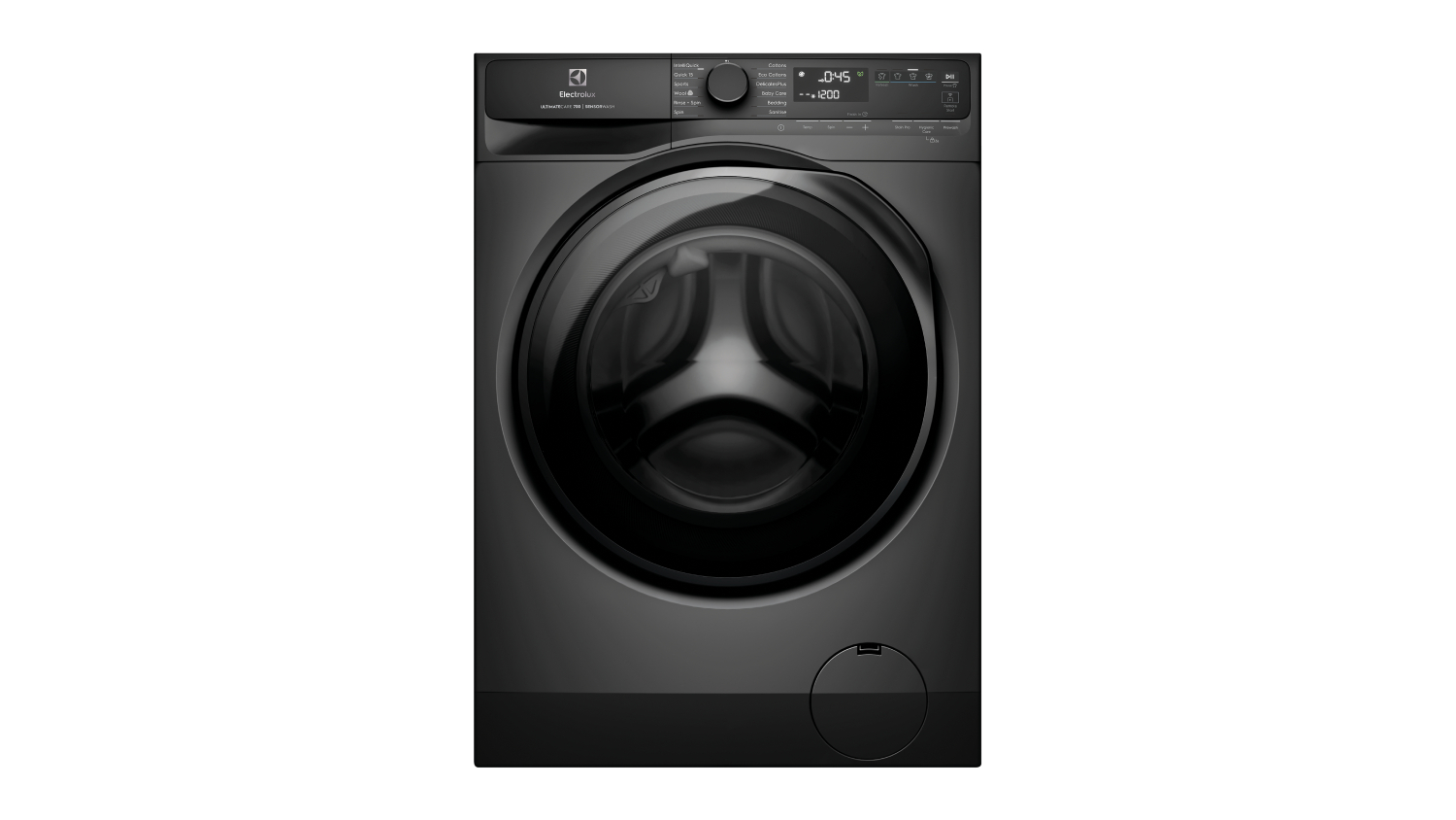 Electrolux 12kg Smart Front Loading Washing Machine with 13 Programs - Dark Onyx (EWF1243R7SC)