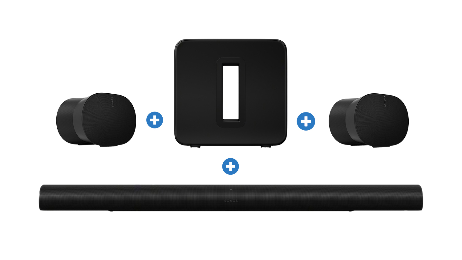 Sonos Soundbar, Subwoofer & Speaker Premium Entertainment Package - Black