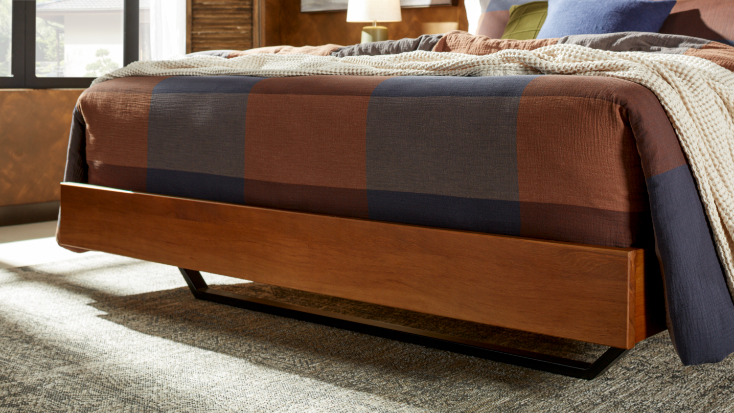 Muriwai King Upholstered Float Bed Frame