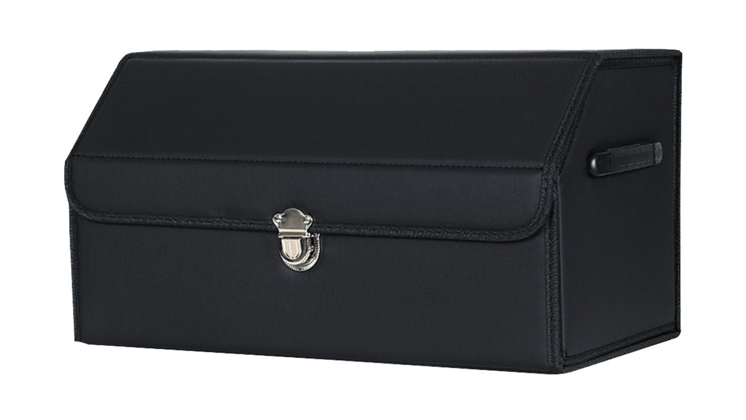 Soga Car Boot Storage Box With Lock Medium - Black