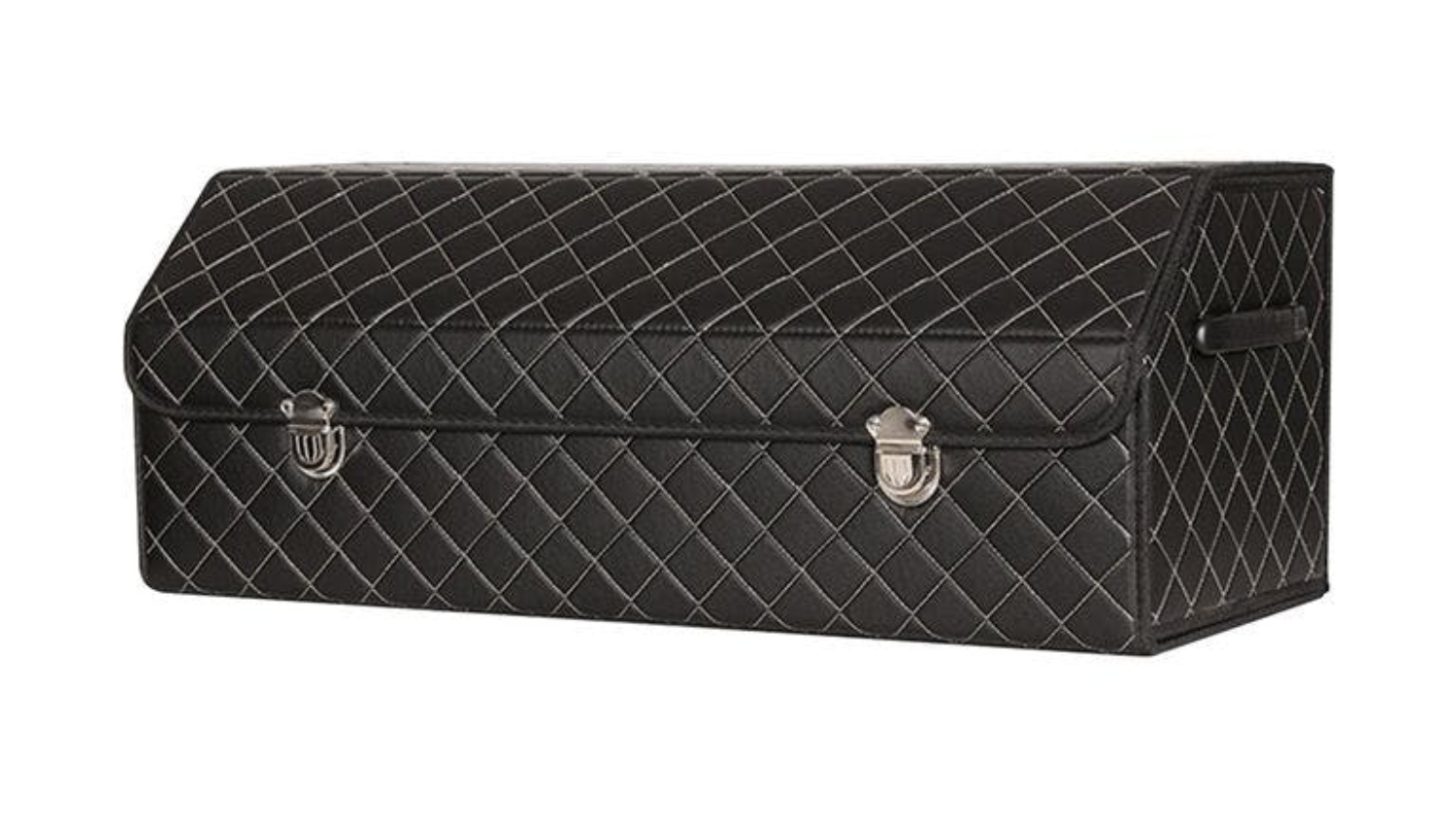 Soga Car Boot Storage Box with Lock Large - Black