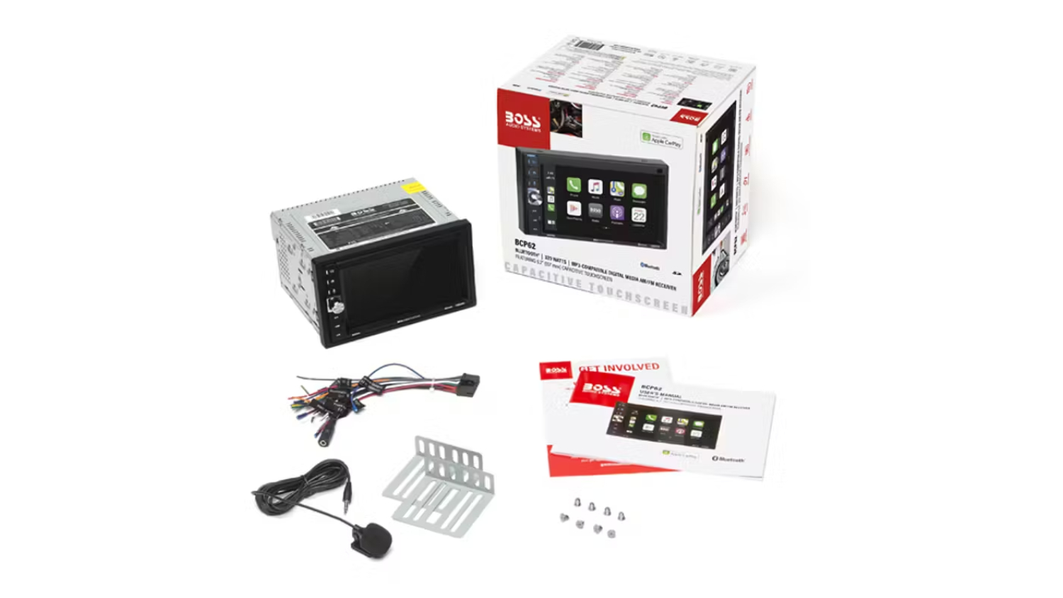 Boss Audio 6.2" Touchscreen Apple CarPlay Multimedia Player