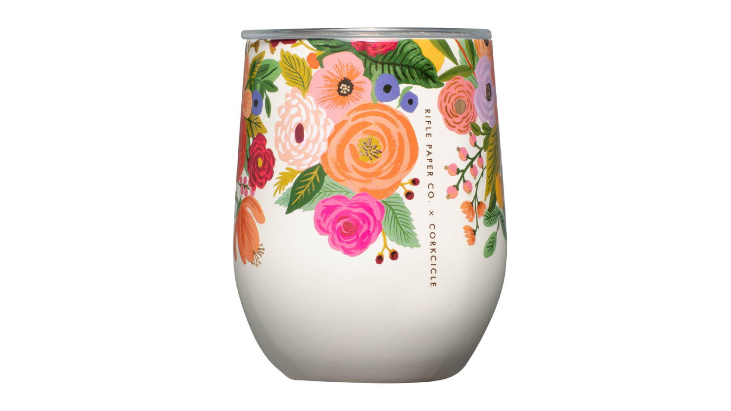 Corkcicle Classic Stemless Coffee Cup 340ml - Garden Party Cream