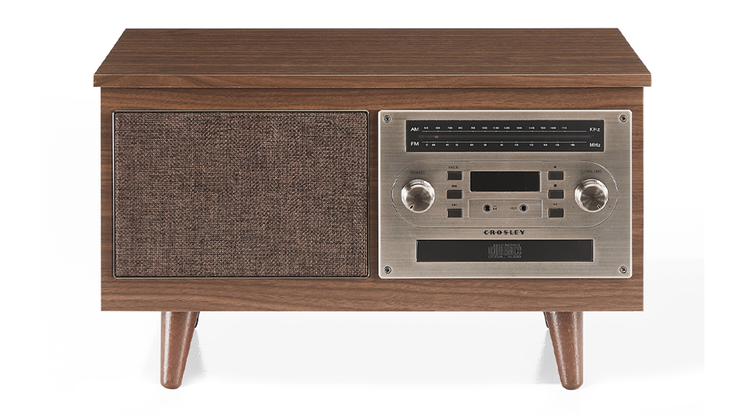 Crosley Serenade 8-in-1 Vinyl Player Entertainment System - Walnut