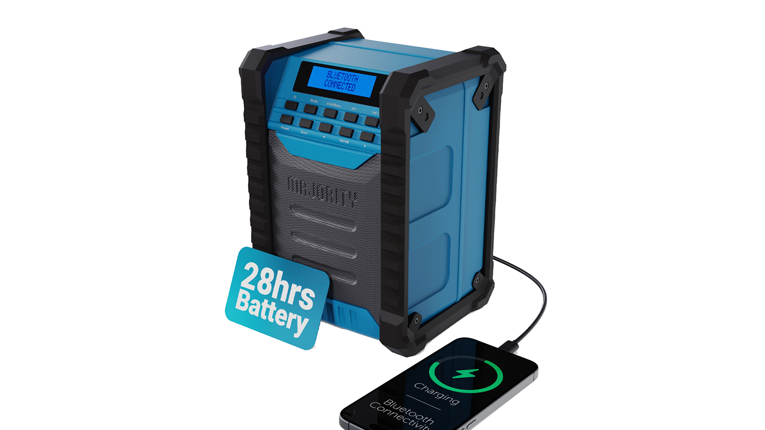 Majority Landbeach Worksite Portable Radio and Speaker