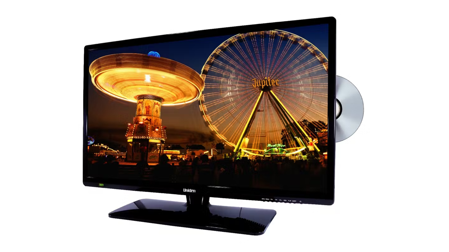 Uniden Widescreen LED TV with Built-In DVD Player - 28"