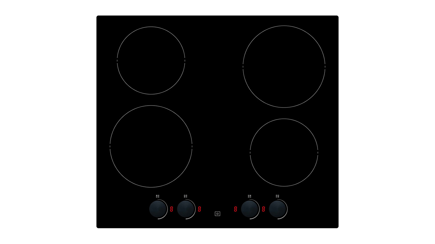Whirlpool 60cm 4 Zone Ceramic Cooktop - Black (WRK6140AUS)
